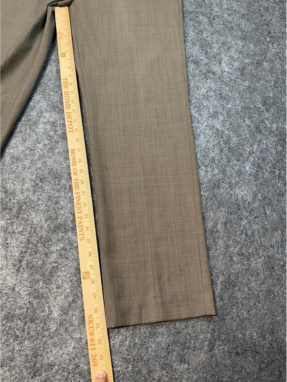 Lauren Ralph Lauren Mens 34x31 Brown Flat Front Wool Dress Pants Slacks